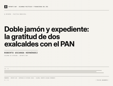 Doble jamón y expediente: la gratitud de dos exalcaldes con el PAN