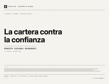 La cartera contra la confianza