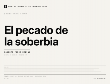 El pecado de la soberbia
